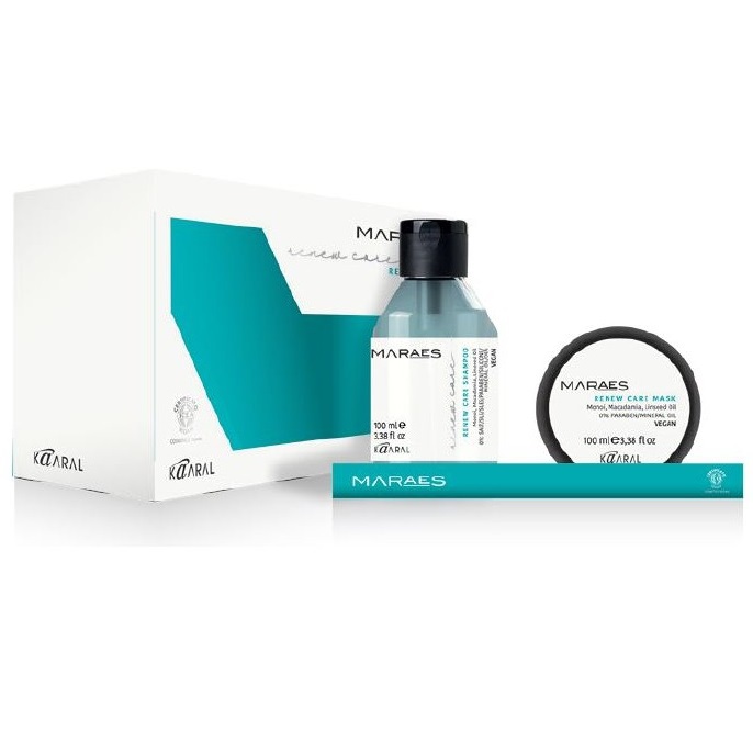 картинка Набор для тусклых и поврежденных волос Renew Care Shampoo & Mask Travel Size: шампунь 100 мл + маска 100 мл от официального интернет-магазина Каарал