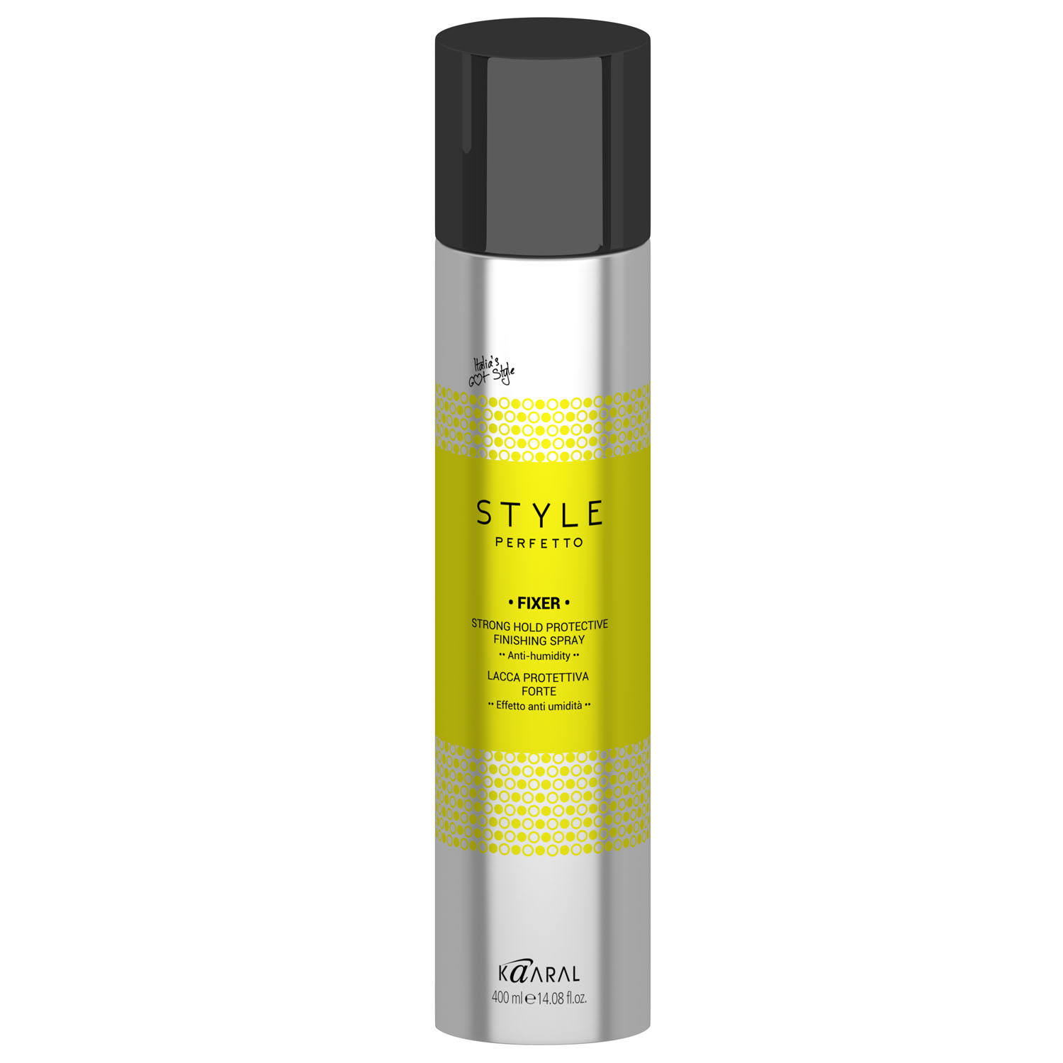 картинка Защитный лак для волос сильной фиксации Fixer Strong Hold Protective Finishing Spray, 400 мл от официального интернет-магазина Каарал