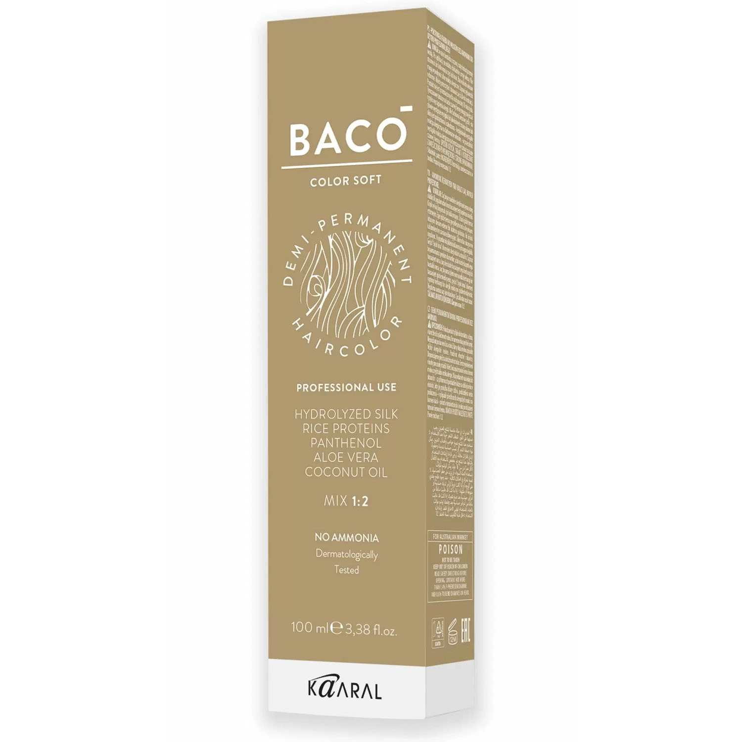 картинка .22 Стойкий безаммиачный краситель Baco Soft, интенсивный фиолетовый, 100 мл от официального интернет-магазина Каарал